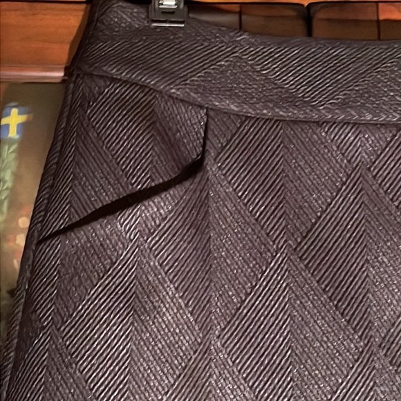 Oliver Bonas Textured Black Skirt 12 - Picture 3 of 8